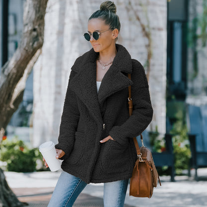 Faux Lapel Coat