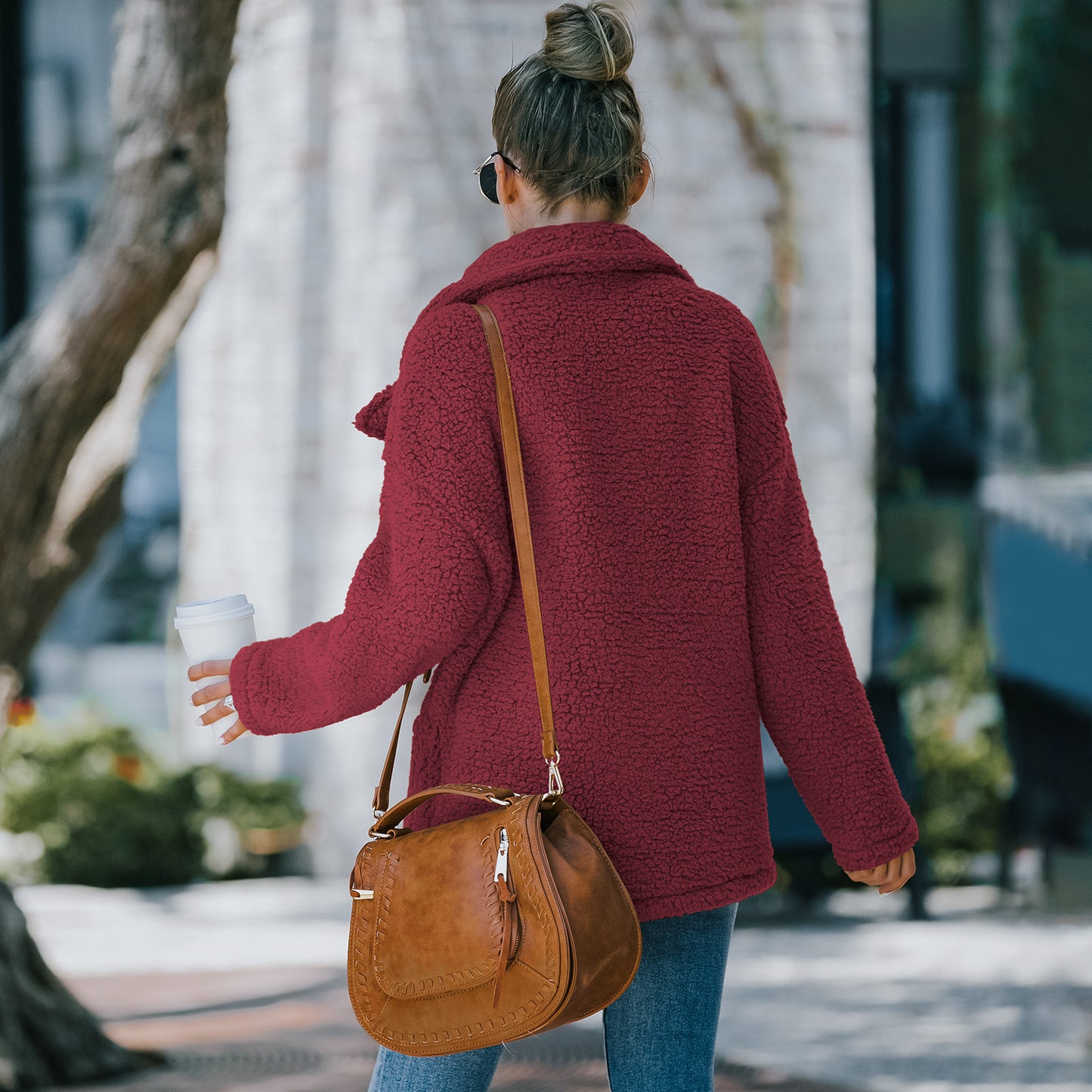 Faux Lapel Coat