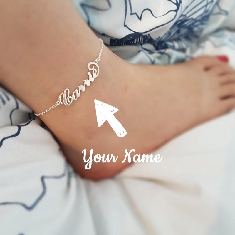 Custom Name Anklets