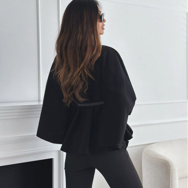 Batwing Sweater With Belt