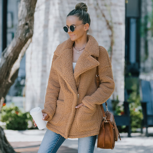 Faux Lapel Coat